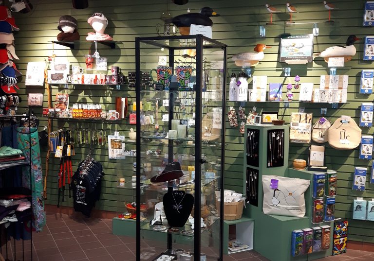 Photo of the interior of the Gift Shop at the Wetland Discovery Centre